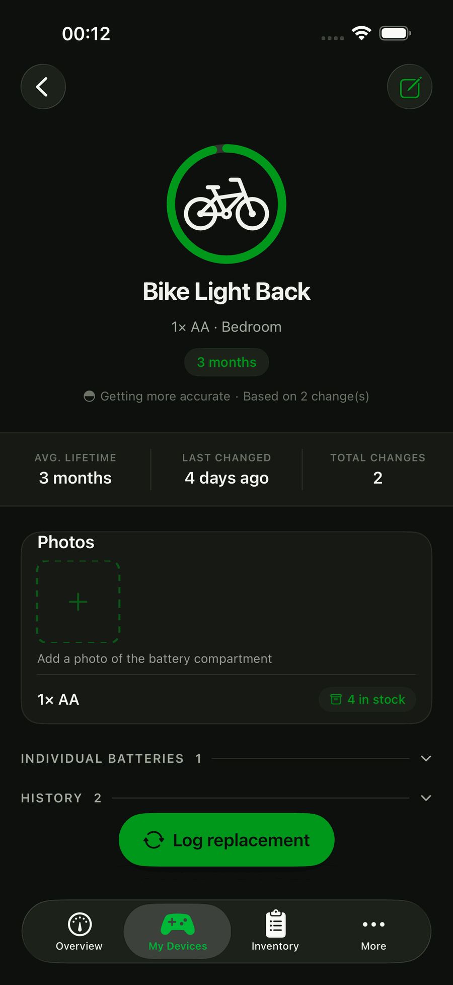 Batteries At Home 2.0 — photos and history on every device